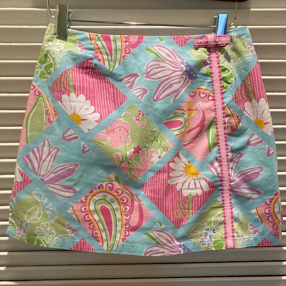 Lilly Pulitzer skort vintage white label sz 0